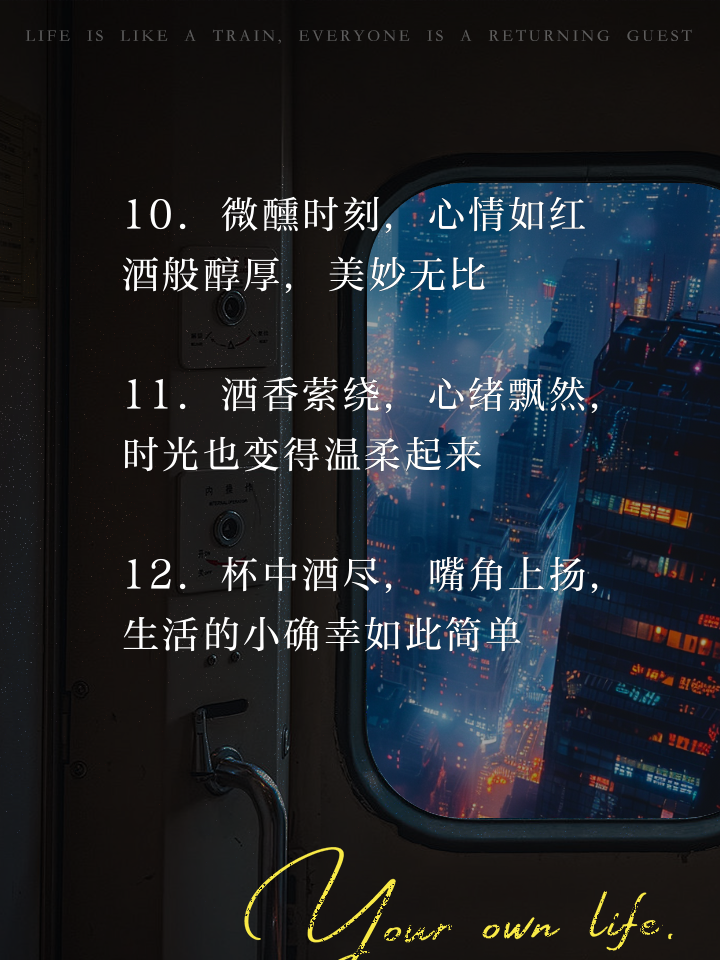 一杯红酒心情说说